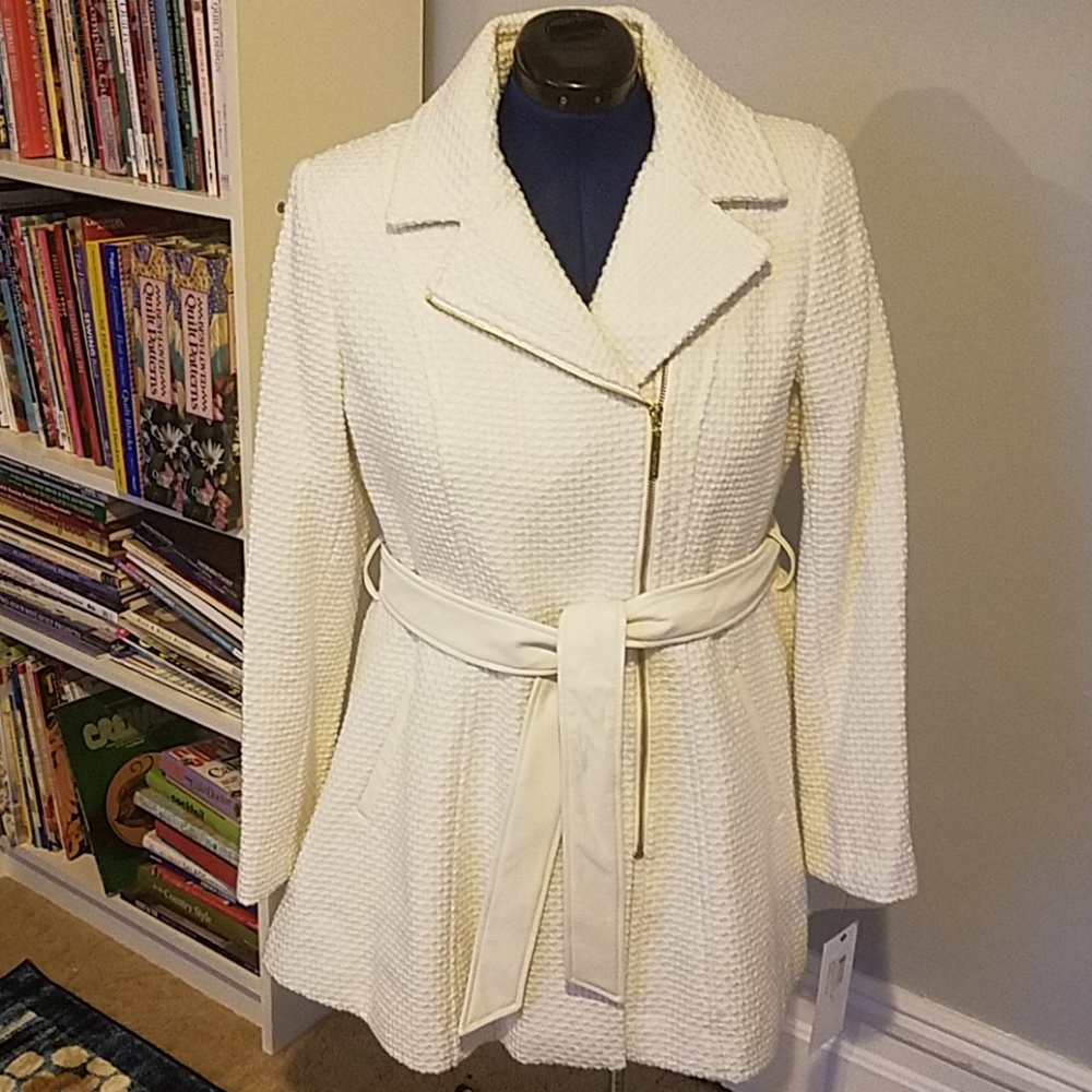 White lined jacket
